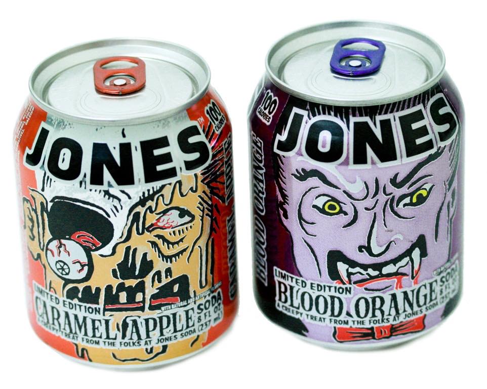 Vampire Blood Orange and Zombie Caramel Apple by Jones Soda for Halloween