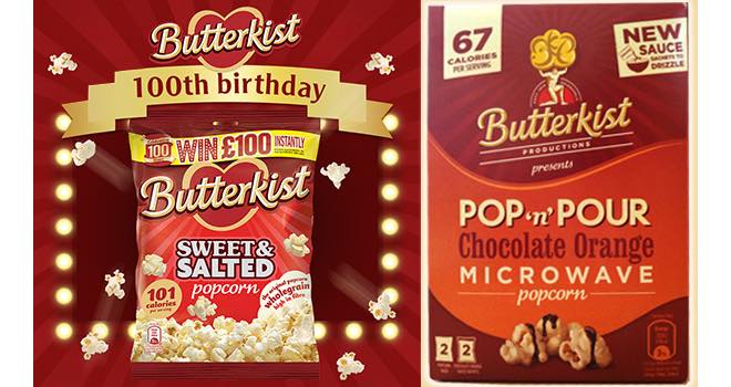Butterkist celebrates centenary with Chocolate Orange popcorn