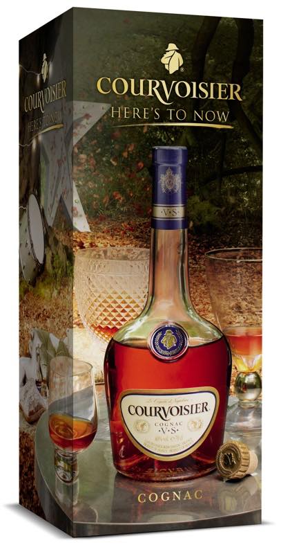 Luxury gift carton to support Courvoisier's Here's to Now campaign