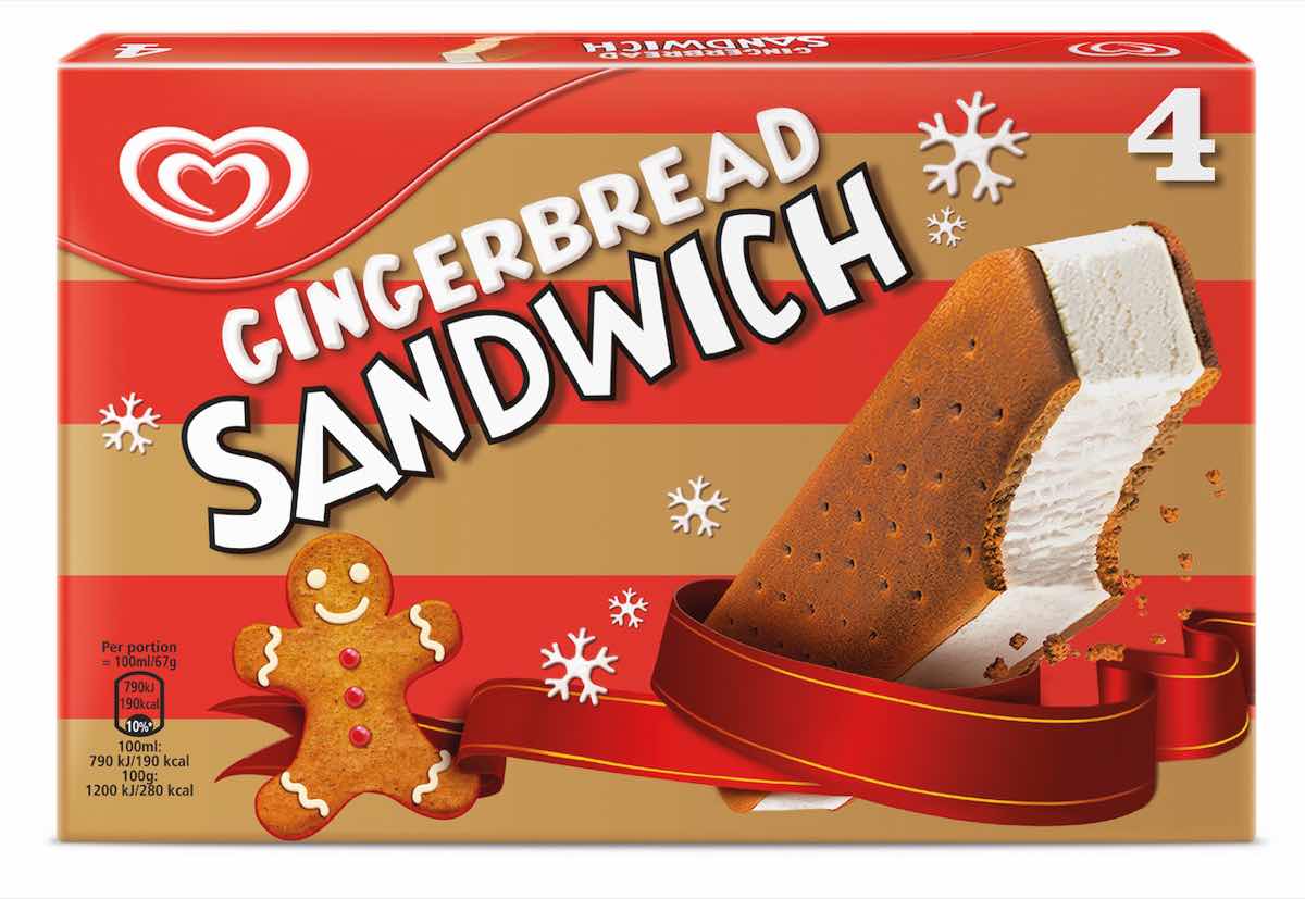 Wall's Gingerbread Sandwich ice cream