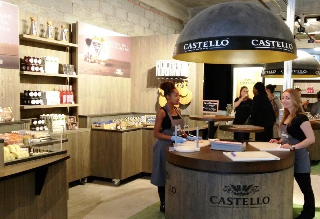 Dairy company Arla Foods opens Castello cheese pop-up shop in London.