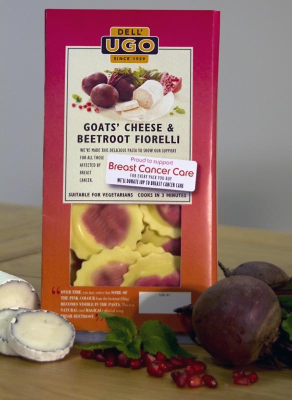 Special Edition Goats' Cheese & Beetroot Fiorelli by Ugo Foods