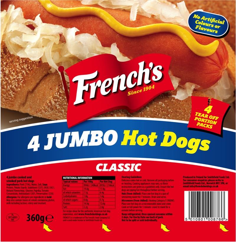 French's to launch chilled hot dog range in the UK