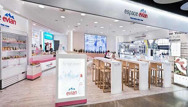 Áreas opens world’s first Espace Evian outlet at Madrid Barajas Airport