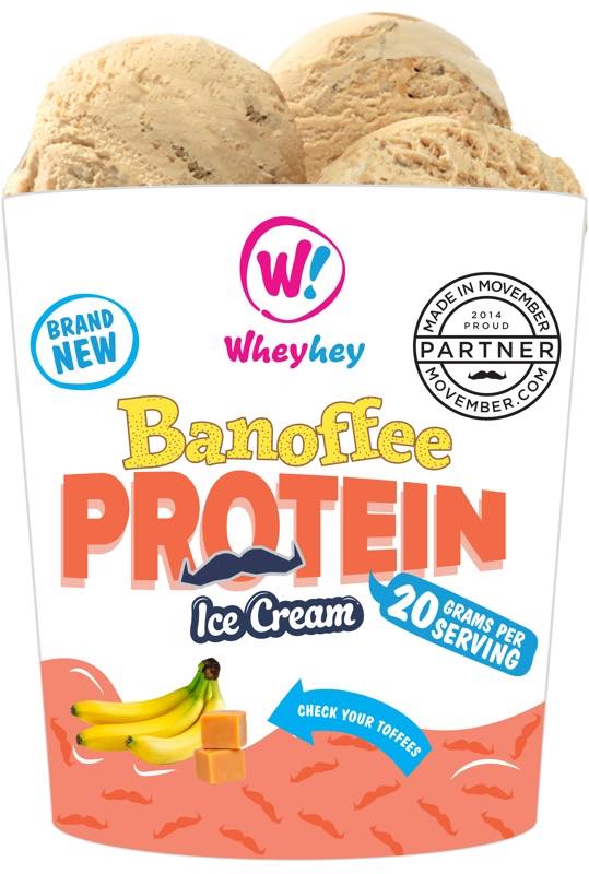 Wheyhey! Protein Ice Cream partners Movember 2014 with exclusive flavour