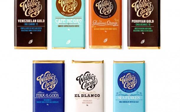 Willie's Cacao introduces 26g impulse range of chocolate bars