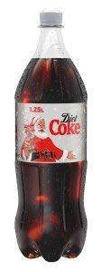 Diet Coke 1.25-litre PET Christmas bottle