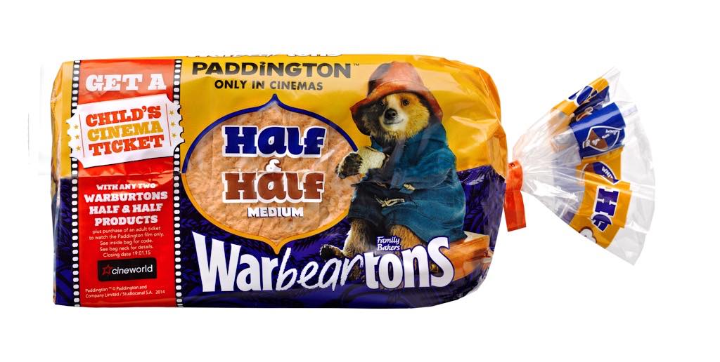 Warburtons invests £2.5m in Paddington Bear Half & Half bread promotion