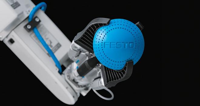 Festo MultiChoiceGripper; gripping based on the human hand