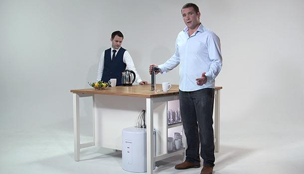 Phil Vickery partners with WaterCoolersDirect.com for Aquatap promotion