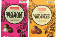 Alter Eco dark chocolate Sea Salt and Salted Caramel truffles