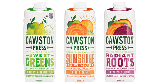 Cawston Press enters chilled drinks category with new fruit juice range
