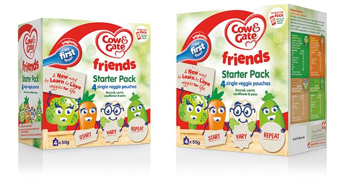 Cow & Gate ‘Friends’ savoury vegetable pouches