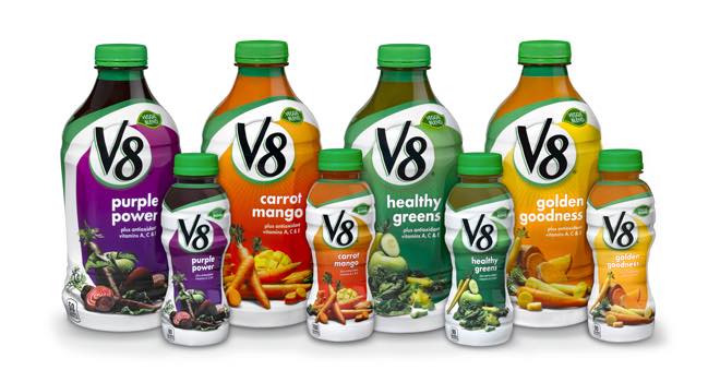 Campbell's V8 drinks brand increases healthy juice options in US market
