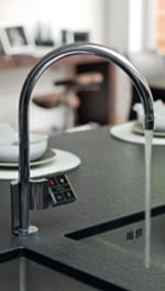 Revolutionary touchscreen tap gives boiling, sparkling and pure water