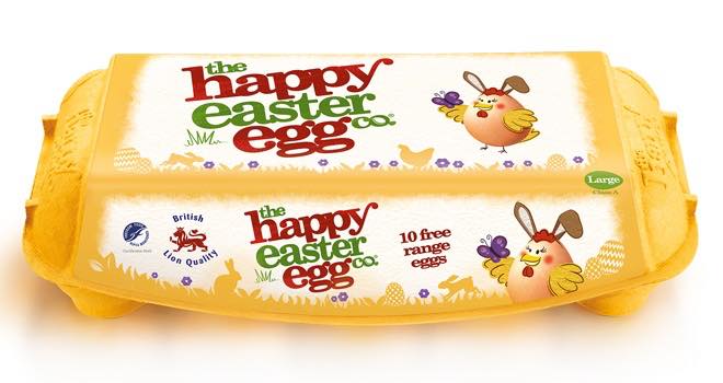Ethical egg producer becomes The Happy Easter Egg Co. for seasonal rebrand
