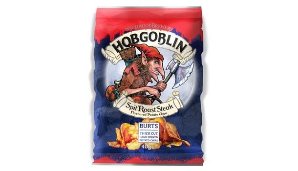 Burts collaborates with Wychwood Brewery on Hobgoblin potato chips