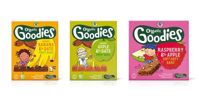 Organix launches fruit bars for children, as it rolls out pack redesign