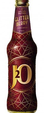 Britvic J2O Glitter Berry in redesigned bottle
