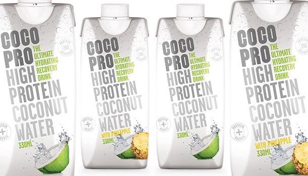 CocoPro coconut water, with 20 grams of protein