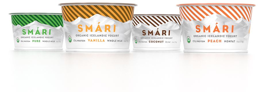 Smári adds four new flavours to Icelandic yogurt range