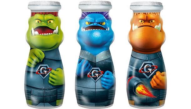 Danone Actimel adds 'monster bottles' for kids