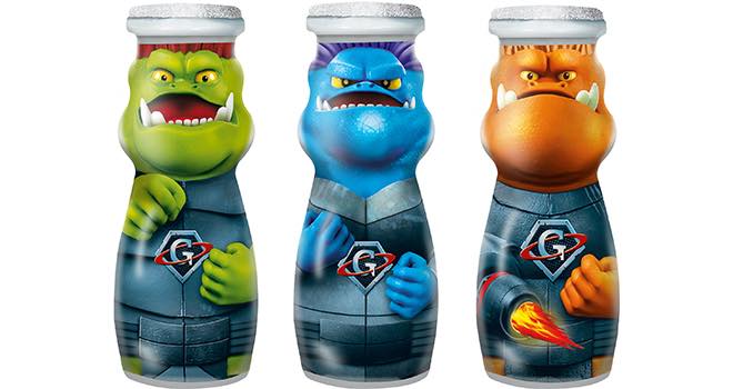 Danone Actimel adds 'monster bottles' for kids