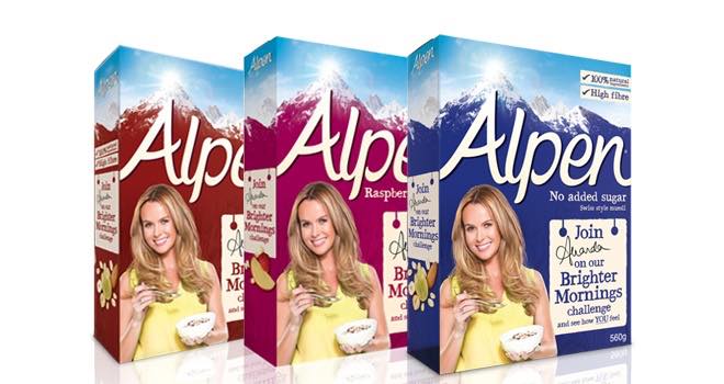 Alpen enlists Amanda Holden as part of £1m 'brighter mornings' campaign