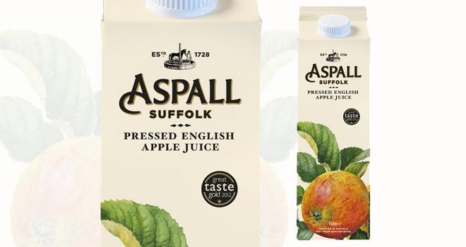 Aspall relaunches pressed English apple juice in new Tetra Pak cartons