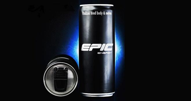 Epic launches energy drink in re-sealable can