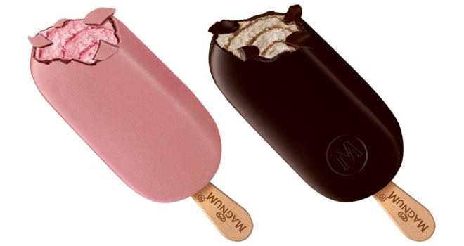 Magnum launches new pink raspberry and black espresso ice cream flavours