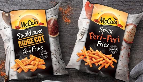 McCain launches new varieties in packaging inspired by casual dining