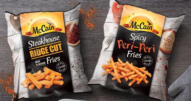 McCain launches new varieties in packaging inspired by casual dining