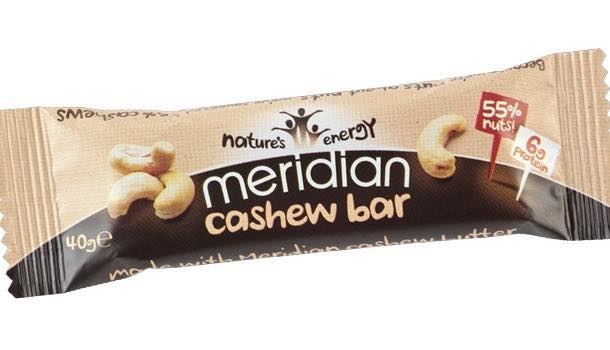 Meridian Foods introduces protein-rich cashew nut snack bar
