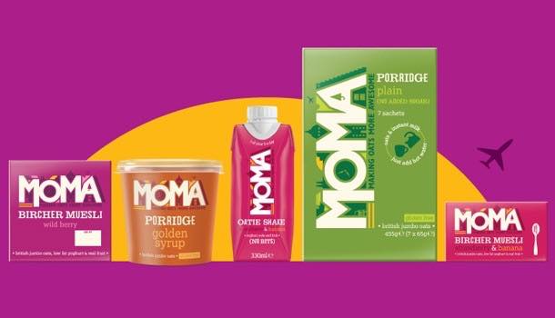 On-the-go breakfast brand Moma adopts new 'jet set' packaging design