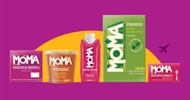 On-the-go breakfast brand Moma adopts new 'jet set' packaging design
