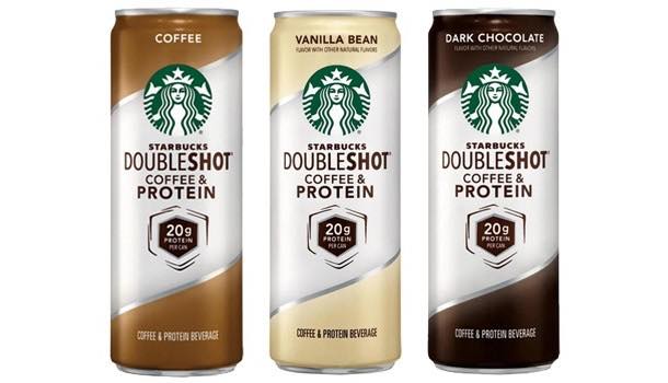Starbucks launches Doubleshot coffee with 20g of protein in each can