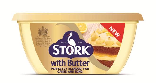 Unilever launches new blend of Stork with butter