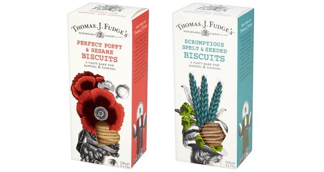 Thomas J Fudge launches three new savoury biscuit varieties