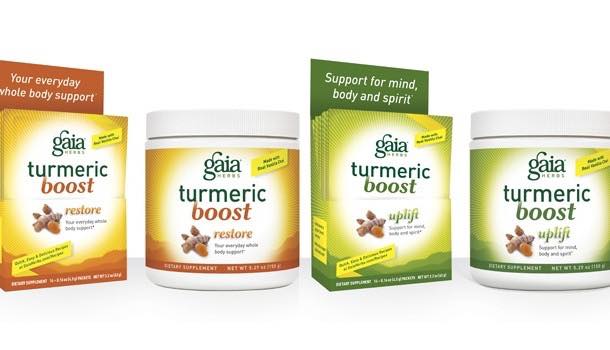 Gaia Herbs' new turmeric supplements help 'support whole-body health'
