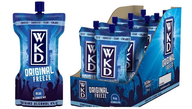SHS Drinks releases freeze pouch format of WKD Original Blue