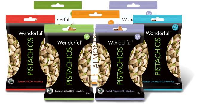 Wonderful Brands adds 115g pack size to flavoured nut range