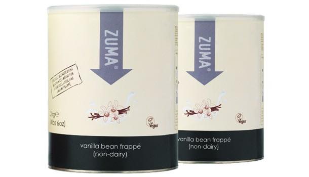Zuma launches non-dairy vanilla bean frappé powder