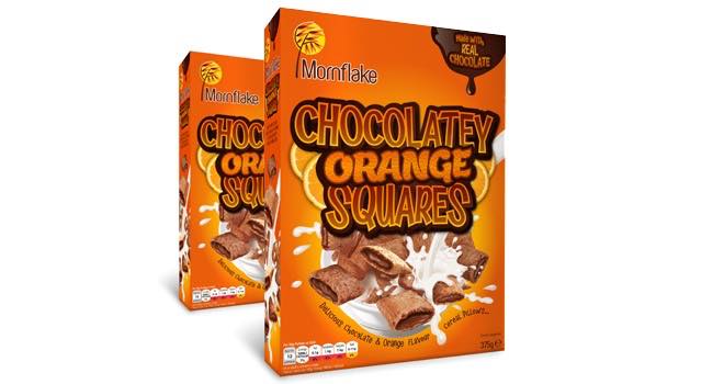 Cereal producer Mornflake launches chocolate-orange Squares