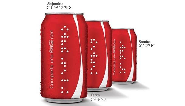 Coca-Cola extends Share a Coke campaign with braille cans for the blind