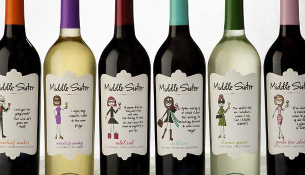 Middle Sister wine receives a makeover