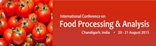 International Conference on Food Processing and Analysis