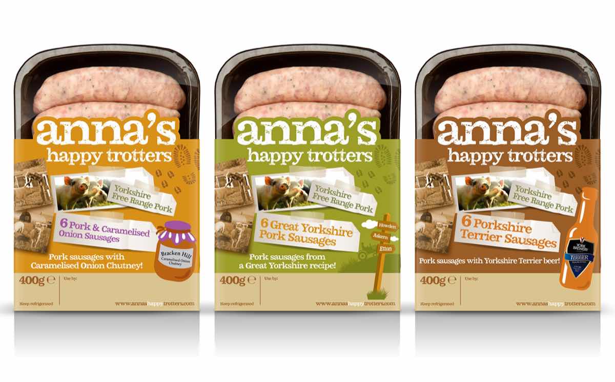 Yorkshire sausage brand adopts updated packaging design