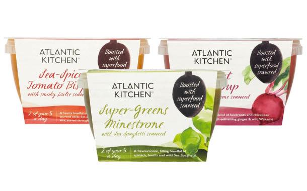 Atlantic Kitchen launches seaweed soup flavours in Ocado