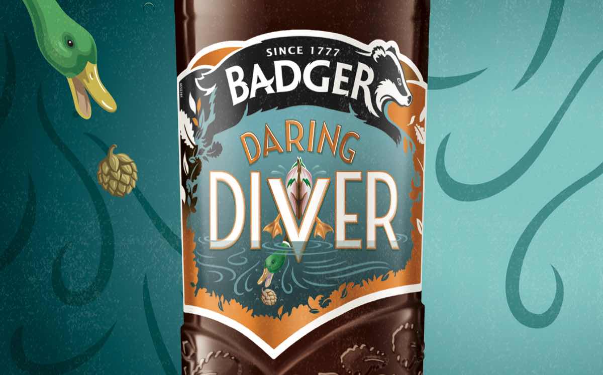 Badger launches Daring Diver beer with mallard design